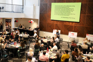 Aerial view from a UGA Spring GradTeach Celebration.